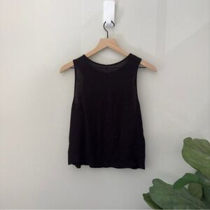 Elegant Black Sleeveless Tank Top